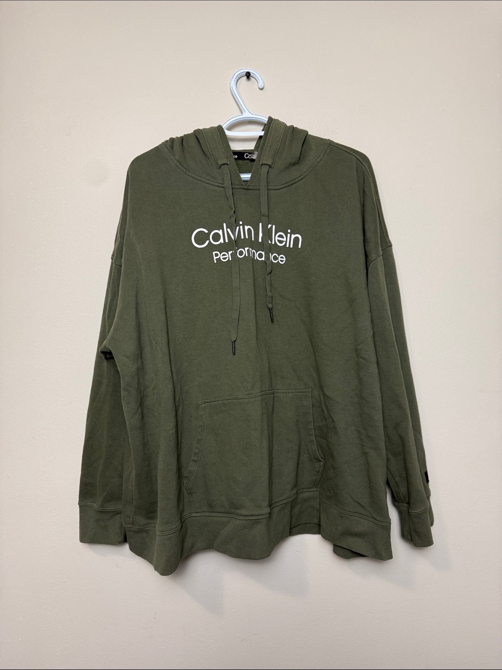 Calvin Klein Performance Olive Green Pullover Hoodie size 3X